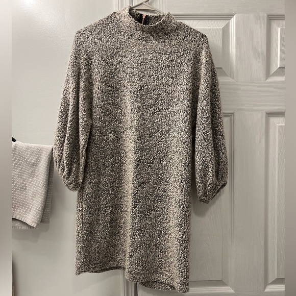 Mock Neck Sweater Dress - Picture 1 of 4